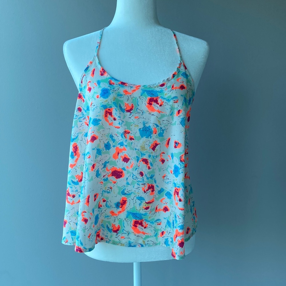 Flowy floral tank